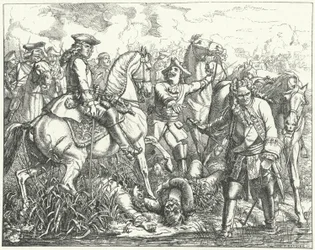 Gefangennahme von Marschall Tallard in der Schlacht von Blenheim, 1704